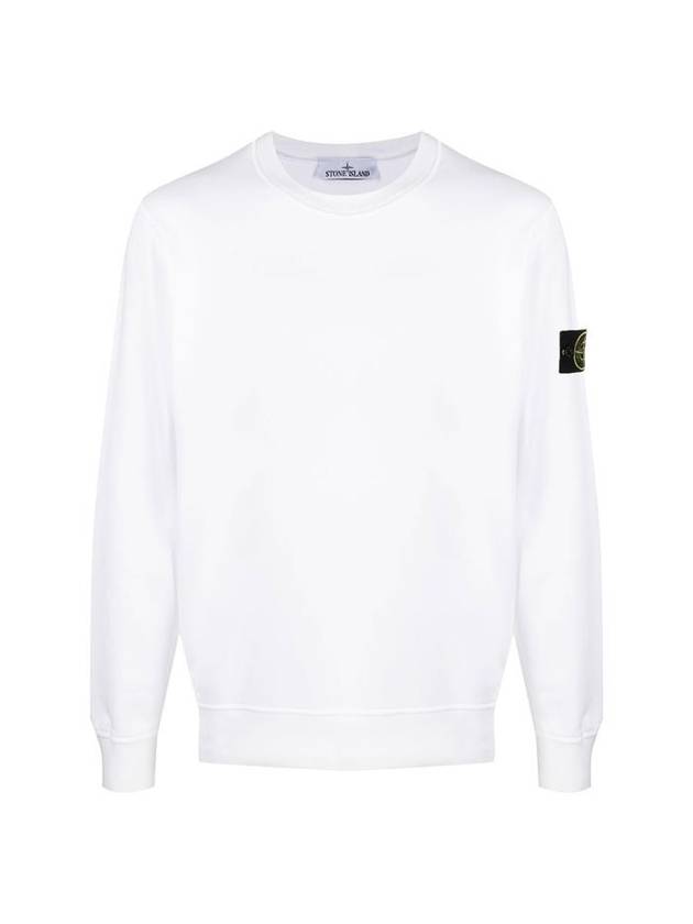 Wappen Patch Crew Neck Sweatshirt White - STONE ISLAND - BALAAN 1