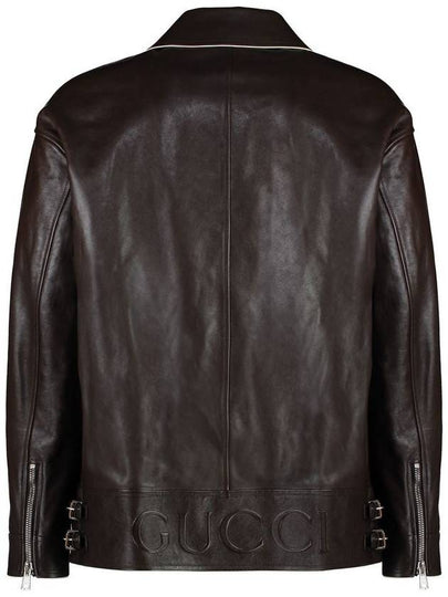 Gucci Calf Leather Jacket - GUCCI - BALAAN 2