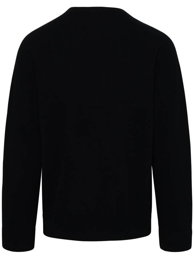 Embroidery Logo Wool Knit Top Black - A.P.C. - BALAAN 4