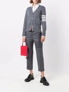 4-Bar Wool Crop Pants Grey - THOM BROWNE - BALAAN 3