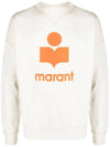 Melvis Big Logo Sweatshirt Ecru - ISABEL MARANT - BALAAN 3