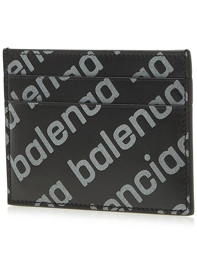 All Over Logo Card Wallet Black - BALENCIAGA - BALAAN 3