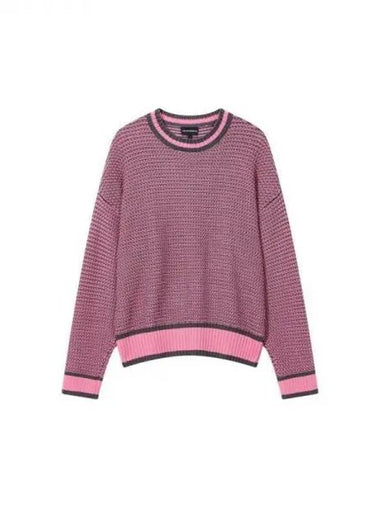 Men s back logo detail cotton sweater pink 270488 - EMPORIO ARMANI - BALAAN 1