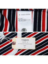 Tonal Cotton Striped Ringer Short Sleeve T-Shirt - THOM BROWNE - BALAAN 6