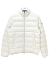 Men s Logo Patch BAUDINET Down Padded Jacket White 1A00077 54A81 034 - MONCLER - BALAAN 1