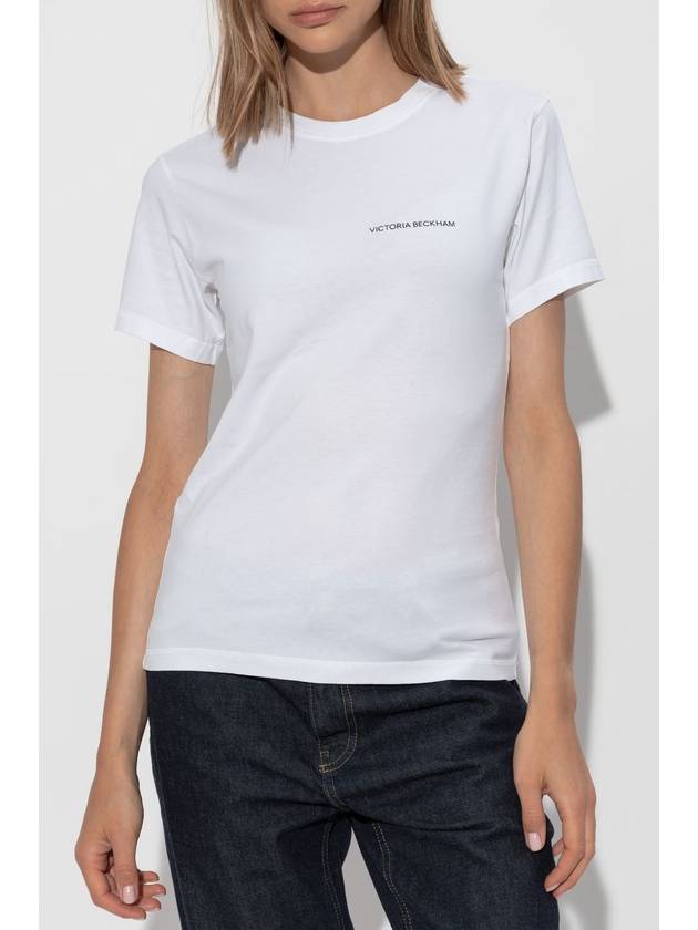 Victoria Beckham T-shirt With Logo, Women's, White - VICTORIA BECKHAM - BALAAN 3