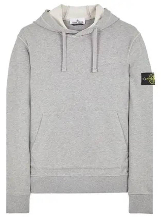 Signature Logo Patch Hoodie Grey - STONE ISLAND - BALAAN 2