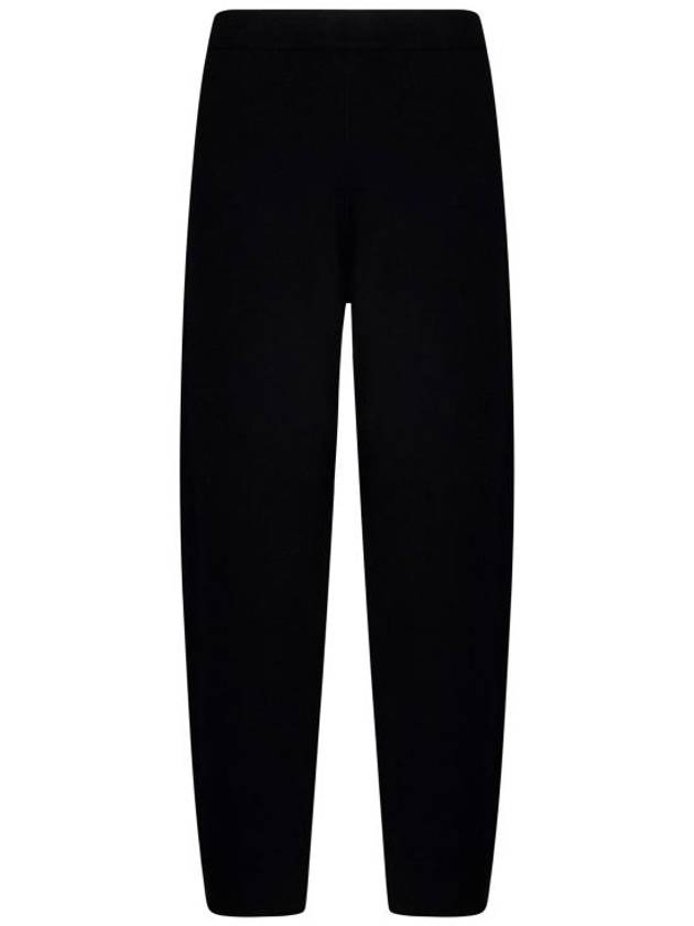 Dula Stretch Elastin Straight Pants Black - MAX MARA - BALAAN 1