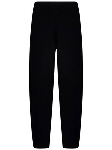 Dula Stretch Elastin Straight Pants Black - MAX MARA - BALAAN 1