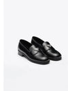 Brushed Leather Loafers Black - PRADA - BALAAN 2