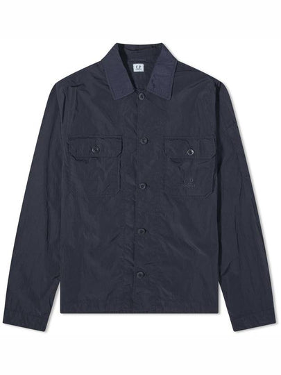 Chrome R Pocket Over Long Sleeve Shirt Navy - CP COMPANY - BALAAN 2