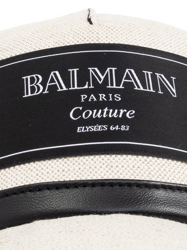 Balmain Cap With Logo, Women's, Cream - BALMAIN - BALAAN 4