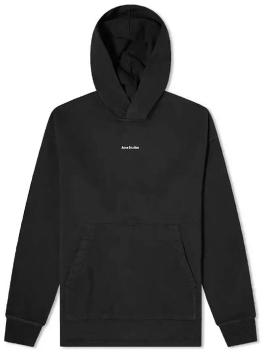 Logo Loose Fit Hoodie Black - ACNE STUDIOS - BALAAN 2