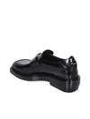 Square Toe Leather Loafers Black - PRADA - BALAAN 4