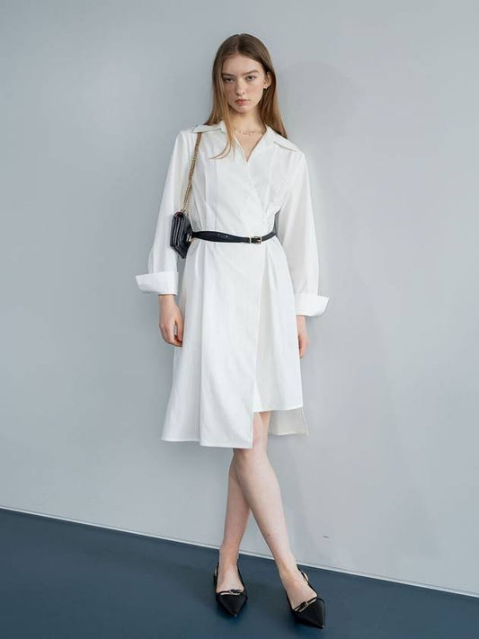 TIMELESS WHITE SHIRT DRESS P00000WV - DEFEMME - BALAAN 2