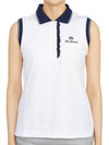 Golf Wear Sleeveless T-Shirt HHW 2A AP53 WHITE - HORN GARMENT - BALAAN 1