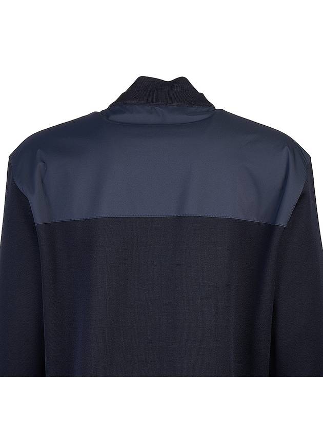 Horizon Silk Virgin Wool Bomber Jacket Navy - LORO PIANA - BALAAN 6