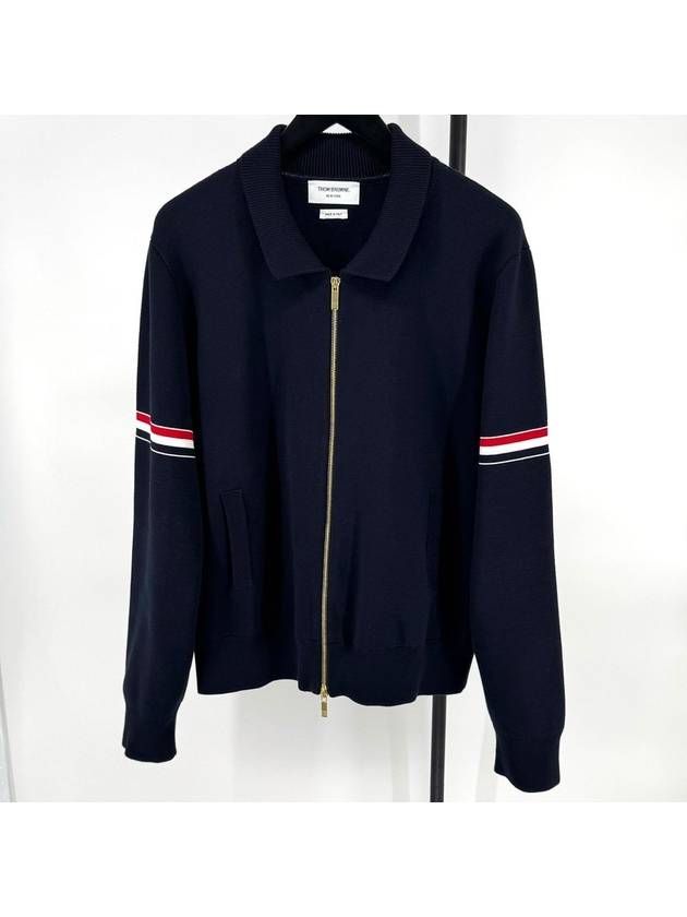 Armband Milanese stitch zip up jacket navy size 5 - THOM BROWNE - BALAAN 2