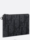 Maxi Oblique Jacquard A5 Pouch Bag Black - DIOR - BALAAN 3