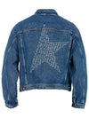 Back Star Logo Denim Jacket Blue - GOLDEN GOOSE - BALAAN 4