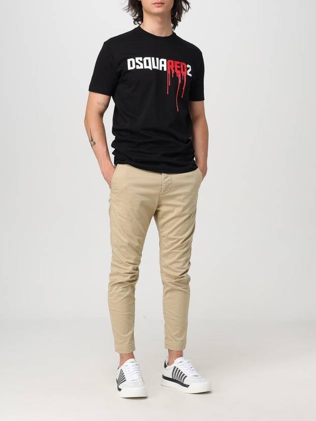 T-shirt di cotone con logo Red Dsquared2 - DSQUARED2 - BALAAN 2