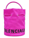 wheel drawstring bucket bag pink - BALENCIAGA - BALAAN 2