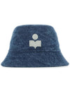 Hailey Denim Bucket Hat Blue - ISABEL MARANT - BALAAN 3