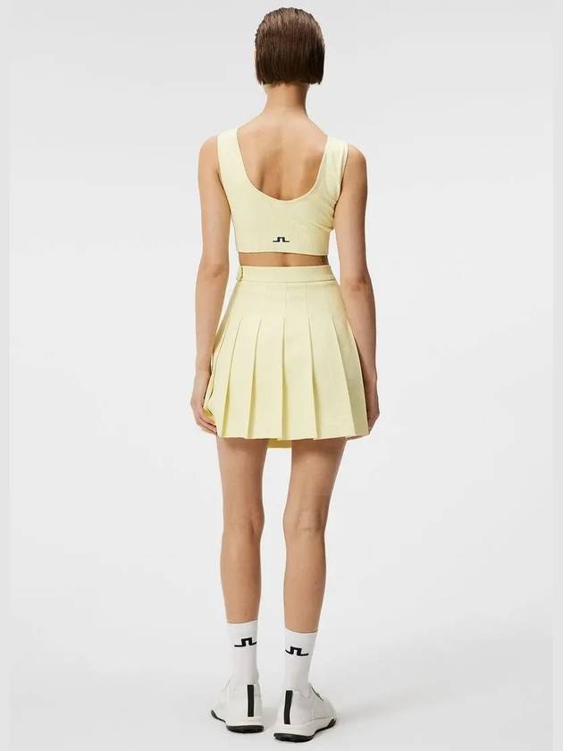 Adina Pleated Skirt Wax Yellow - J.LINDEBERG - BALAAN 5