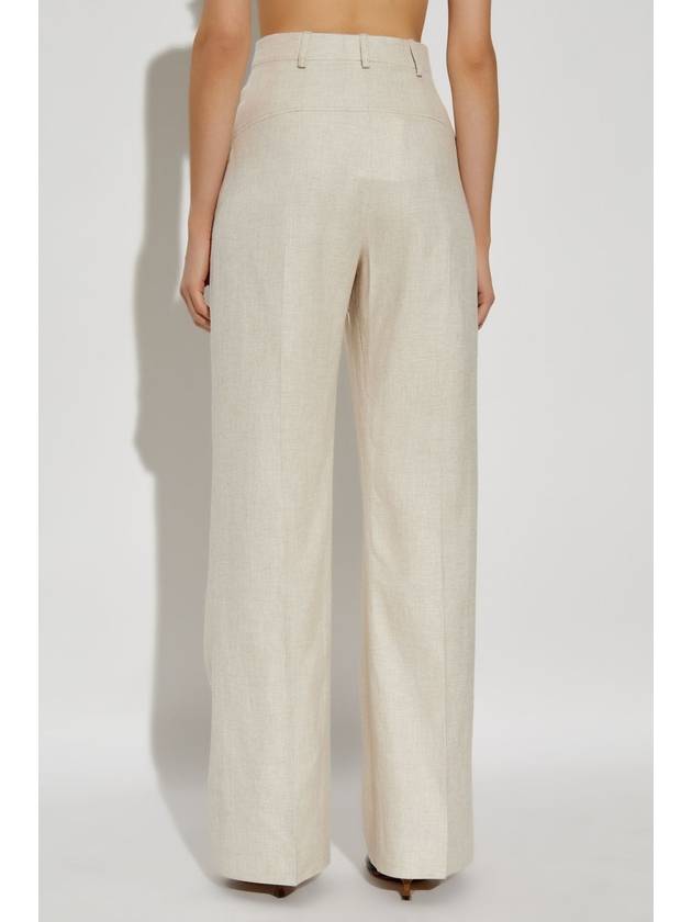 Jacquemus Trousers Sauge, Women's, Cream - JACQUEMUS - BALAAN 4