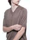 Men s RSVHK BR Raglan Slit V neck Half Knit Brown - CHANCE'S NOI - BALAAN 8