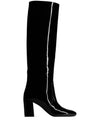 Patent Leather Long Boots Black - SAINT LAURENT - BALAAN 2