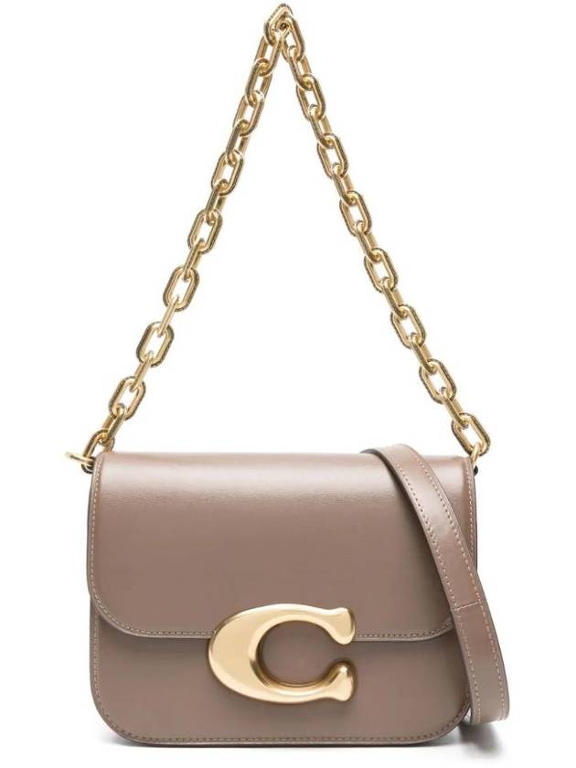 Idol logo decorated leather shoulder bag CM557 - COACH - BALAAN 1