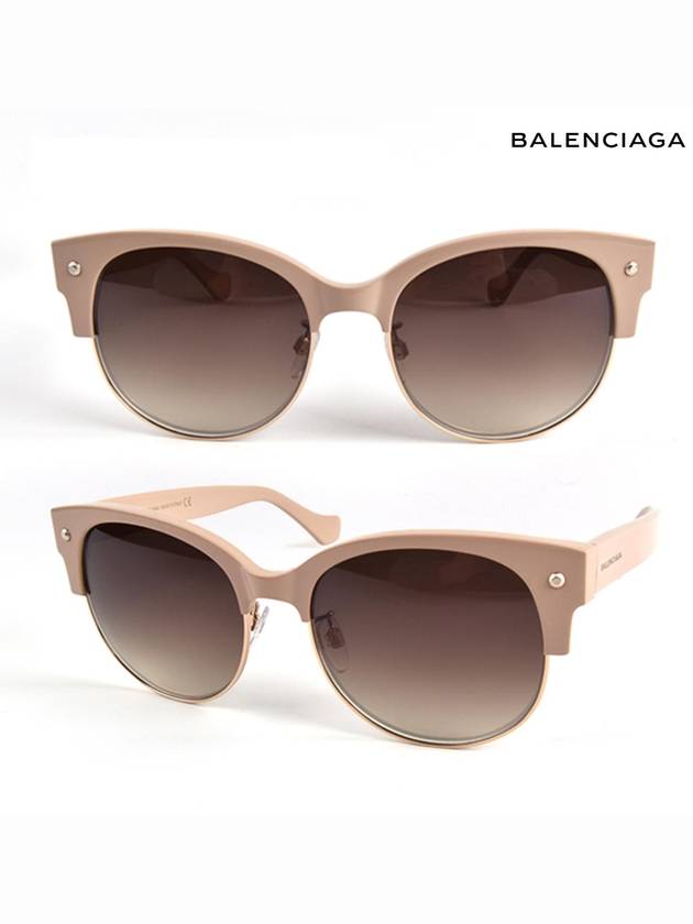 Eyewear Women's Metal Acetate Sunglasses Beige - BALENCIAGA - BALAAN 3