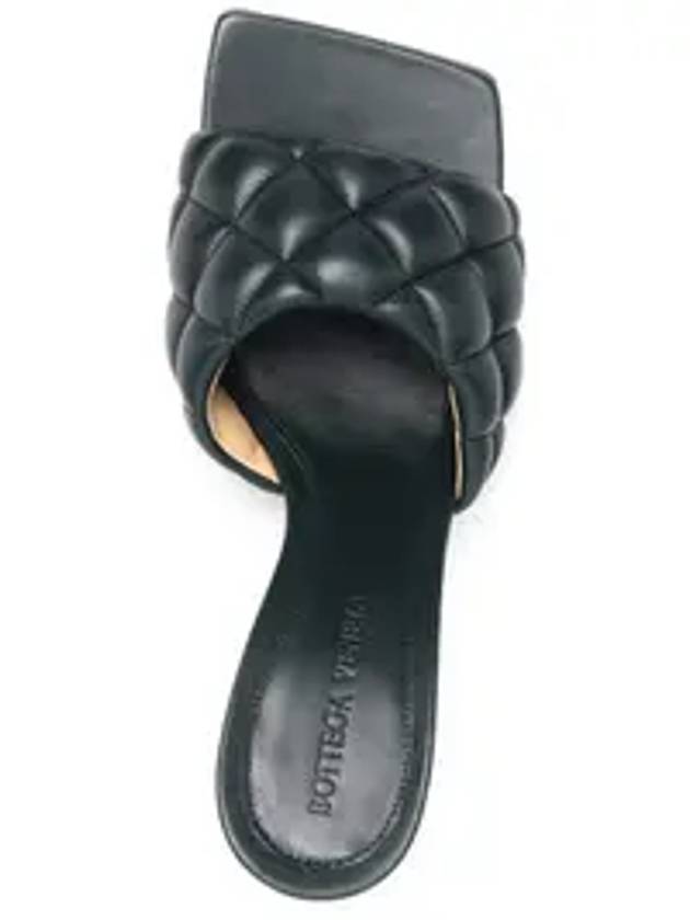 Quilted Nappa Sandal Heels Inkwell - BOTTEGA VENETA - BALAAN 7