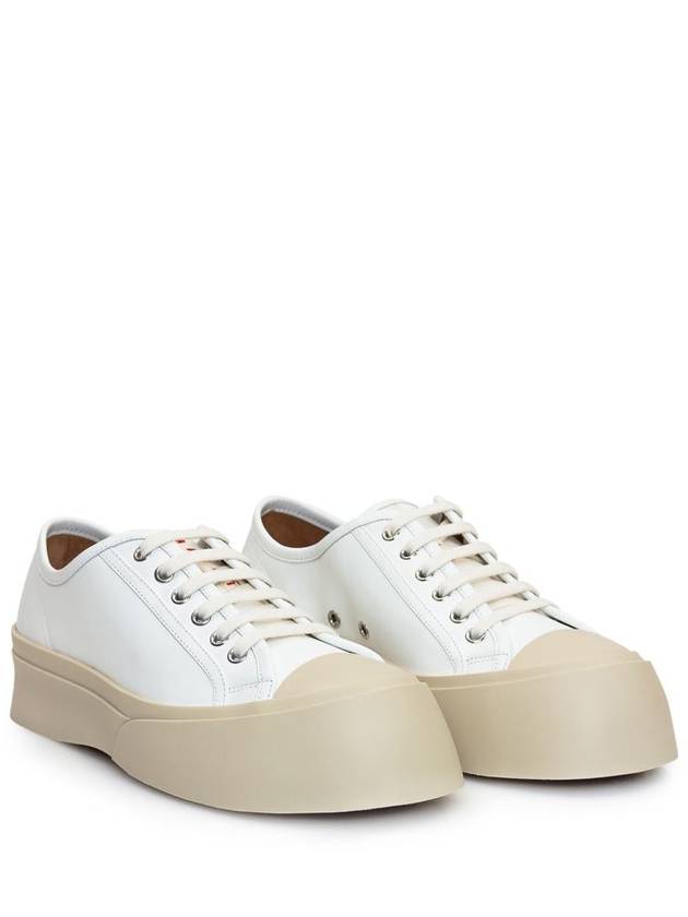 Pablo Platform Nappa Leather Low Top Sneakers Lilywhite - MARNI - BALAAN 3