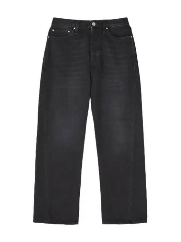 Twisted Seam Denim Full Length Pants Faded Black Jeans - TOTEME - BALAAN 1