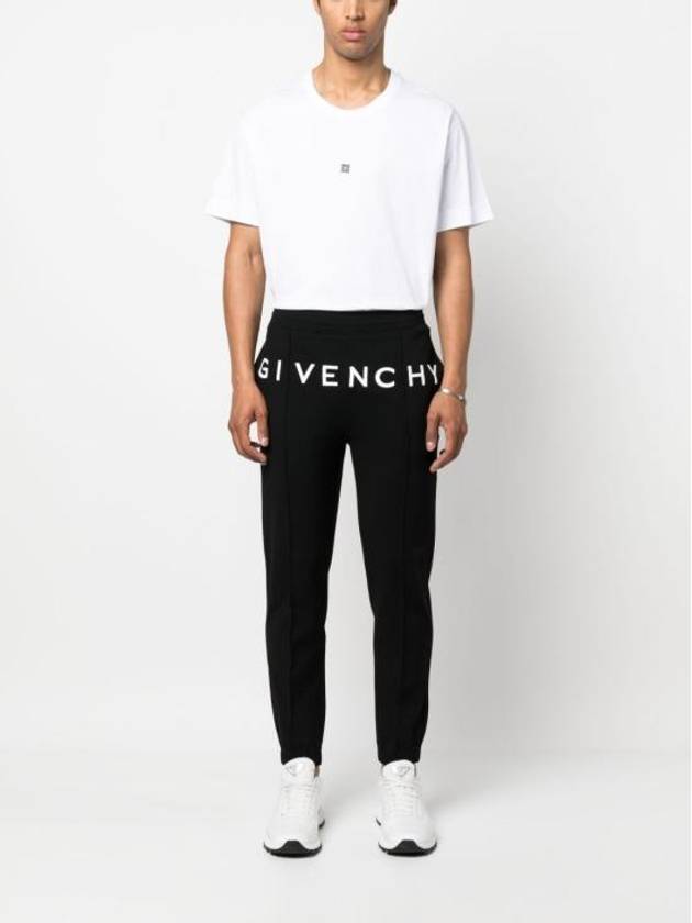 Embroidered Logo Jersey Short Sleeve T-shirt White - GIVENCHY - BALAAN 3