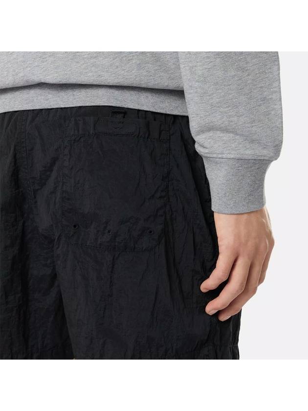 Patch Logo Nylon Swim Shorts Black - STONE ISLAND - BALAAN 4