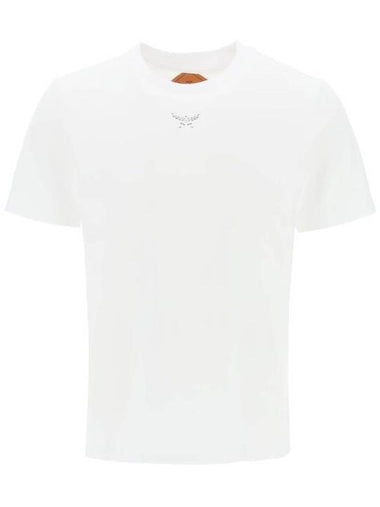 Crew Neck Short Sleeve T-Shirt White - MCM - BALAAN 1