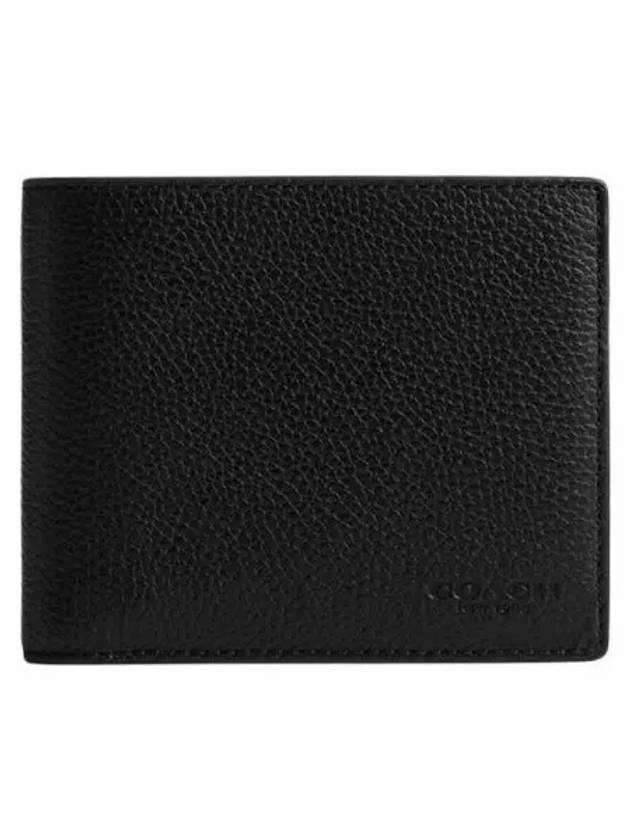 3 In 1 Leather Half Wallet Black - COACH - BALAAN 2