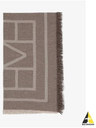 Monogram Wool Cashmere Scarf Beige - TOTEME - BALAAN 2