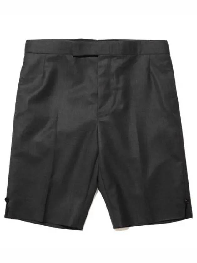 Super 120 count twill wool backstrap shorts men s short pants - THOM BROWNE - BALAAN 1