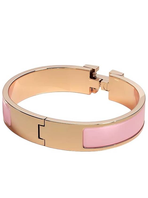 Hermes Clic H Bracelet Rose Gold Rose Fever - HERMES - BALAAN 3