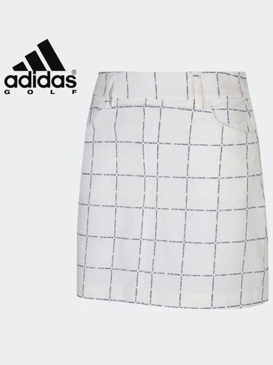 DW5482 Adicross check print skirt - ADIDAS GOLF - BALAAN 1