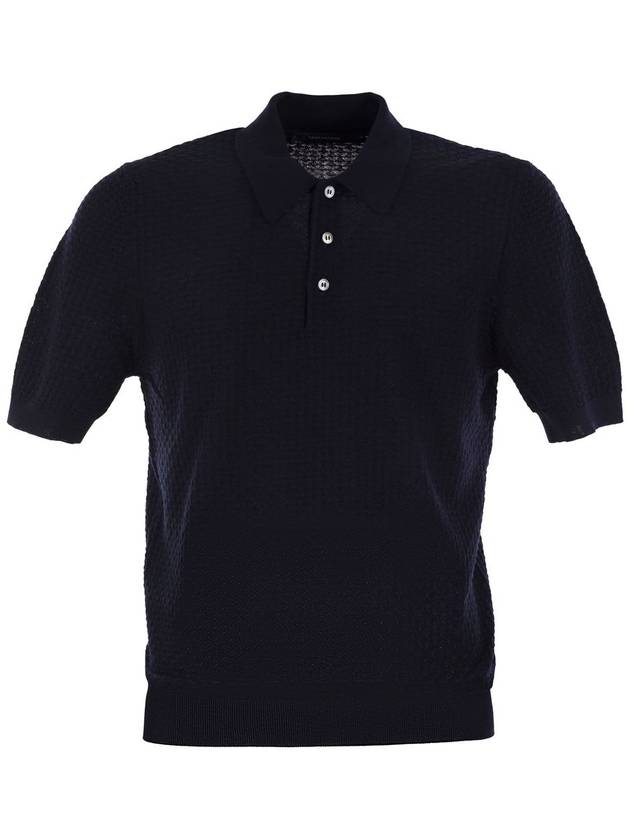 Knitted cotton polo shirt - TAGLIATORE - BALAAN 1