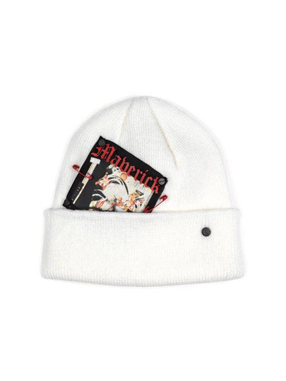 Maverick Patch Beanie White - BLACKBLOND - BALAAN 2