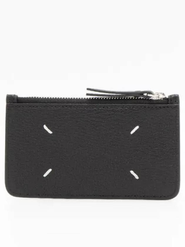 Stitch Zipper Card Wallet Black - MAISON MARGIELA - BALAAN 2