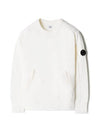 Lens Two Pocket Sweatshirt White 10CMSS060A - CP COMPANY - BALAAN.