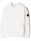 Lens Two Pocket Sweatshirt White 10CMSS060A - CP COMPANY - BALAAN.