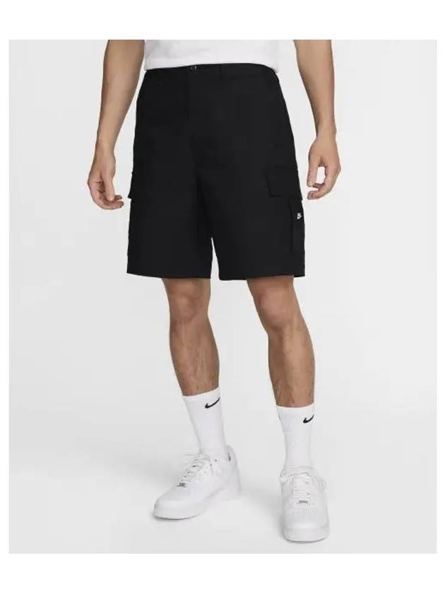 Woven Cargo Shorts Black - NIKE - BALAAN 1